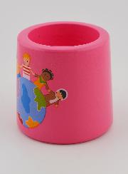Candelabro Niños del Mundo - Rosa