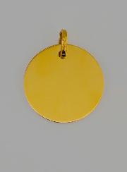 Medalla de Bautismo Virgen y Niño Jesús en Oro