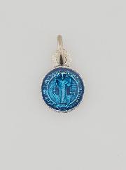 Medalla de San Benedicto Azul - 1cm
