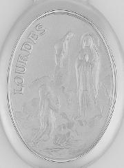 Medalha Nossa Senhora de Lourdes – Prata 925/1000
