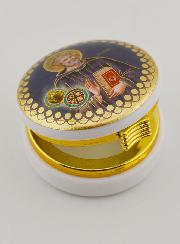 Cajita con la Imagen de San Benito - 5 cms