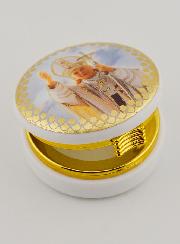 Cajita con la Imagen de Juan Pablo II - 5 cms