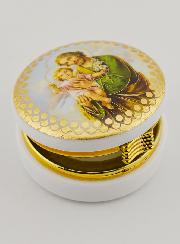 Cajita con la Imagen de San José con el Niño Jesús - 5 cms