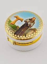 Cajita con la Imagen de San Francisco de Asís - 5 cms