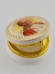 Cajita con la Imagen de Juan Pablo II - 5 cms