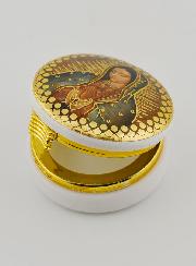 Cajita con la Imagen de Nuestra Señora de Guadalupe - 5 cms