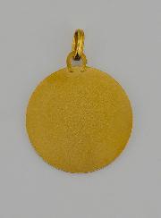 Medalla de San Miguel Arcángel en Oro Macizo de 18 Quilates - 12 mm