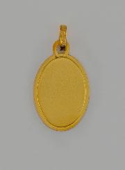 Medalla de Santa Teresa en Oro Macizo de 18 Quilates - 17 mm