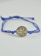 Pulsera con la Medalla de San Benito - Azul