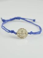 Pulsera con la Medalla de San Benito - Azul