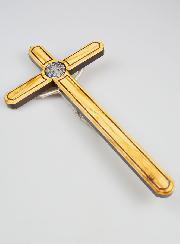 Cruz de San Benito en Madera de Olivo - 35 cms