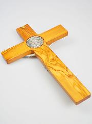 Cruz de San Benito en Madera - 30 cms