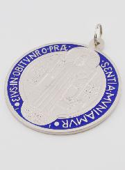 Gran Medalla de San Benito en Metal - 10 cms