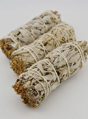Smudge de Salvia Blanca Natural - 11 cms