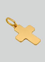 Colgante de Cruz Clásica - 15 mm - Oro macizo de 18 Quilates