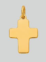 Colgante de Cruz Clásica - 15 mm - Oro macizo de 18 Quilates
