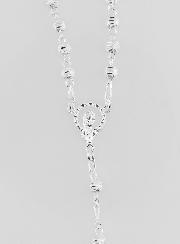 Rosario en Plata de Ley 925/1000 - Granos Brillantes 3mm