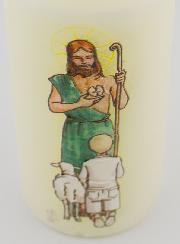 Vela Comunión Jesús Buen Pastor & Niño Rubio