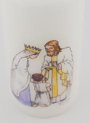 Cirio de Primera Comunión Jesús y María - Niña Morena