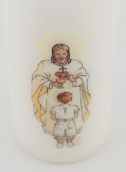 Cirio de Primera Comunión Señor Jesus y Niño Castaño