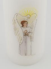 Cirio de Confirmación Caballero del Espíritu Santo - Chica Castaña