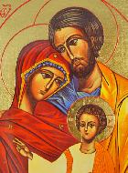 Icono Religioso de la Sagrada Familia - 19cm