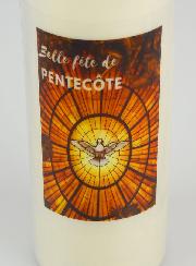 Vela de Novena Hermosa Fiesta de Pentecostés - 17,5cm