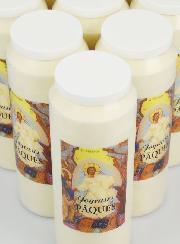 Conjunto de 10 Velas de Novena Feliz Páscoa