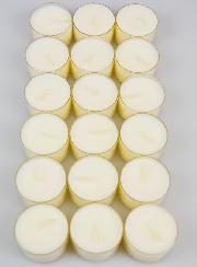 Lote de 18 velas de té orgánicas 100% naturales - 7 horas