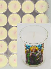 24 Velas Votivas Arcanjo São Gabriel