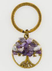 Llavero Árbol de la Vida - Amatista