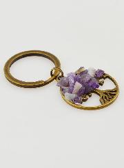 Llavero Árbol de la Vida - Amatista