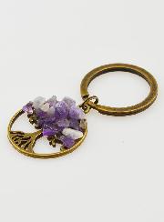 Llavero Árbol de la Vida - Amatista