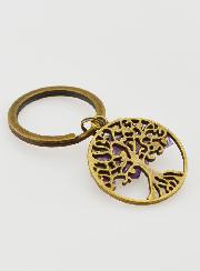 Llavero Árbol de la Vida - Amatista