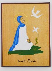 Marco Icono de Nombre Santa María - Artesanía Monástica
