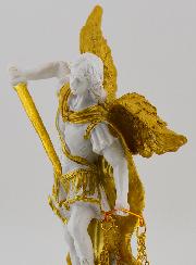 Estatua Religiosa de San Miguel con Balanzas - 14cm