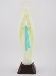Estátua Nossa Senhora de Lourdes Fluorescente Luminosa - 14 cm