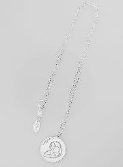 Medalla y cadena de la Virgen con el Niño - Plata 925