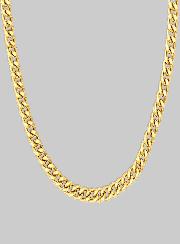 Cadena de 45 cm en oro 375/1000 – Eslabón Gourmette de 1,2 mm