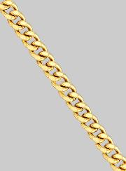 Cadena de 45 cm en oro 375/1000 – Eslabón Gourmette de 1,2 mm