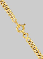 Cadena de 45 cm en oro 375/1000 – Eslabón Gourmette de 1,2 mm