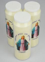 3 Velas de Novena para Sanación - 17,5 cm