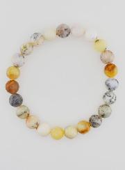Pulsera de Piedra Natural de Ópalo Dendrítico – 8 mm