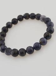 Pulsera de Piedra Natural de Cordierita Iolita - 8 mm