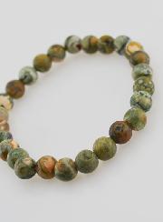 Pulsera en piedra natural de riolita - 8 mm