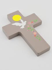Cruz de recuerdo para la Confirmación en madera - Espíritu Santo