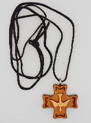 Cruz de Confirmación de Madera - Espíritu Santo