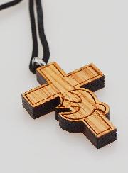 Colgante de Cruz de Confirmación - Paloma del Espíritu Santo