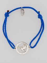 Pulsera de Plata y Cuerda Azul – Espíritu Santo