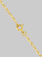 Cadena 45 cm Baño de Oro - Eslabón Forçat 1,6 mm
